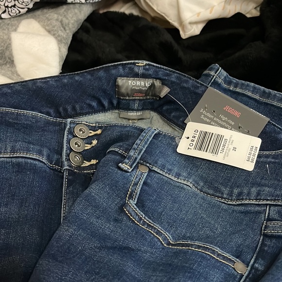 Torrid 20S blue jean/denim jegging legging nwt - Picture 9 of 9